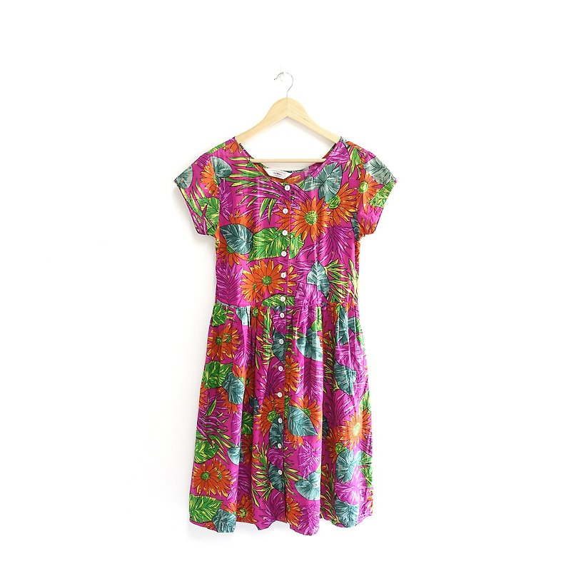 │Slowly│Spring. Blooming-vintage dress│vintage.Retro.Art - One Piece Dresses - Other Materials Multicolor