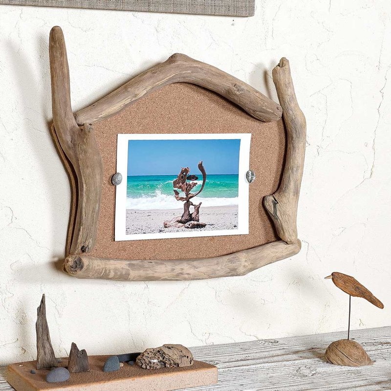 Driftwood Photo Frame, Wooden Frame, Wall Decor, Hanging Frame, Driftwood Wall - Picture Frames - Wood Brown