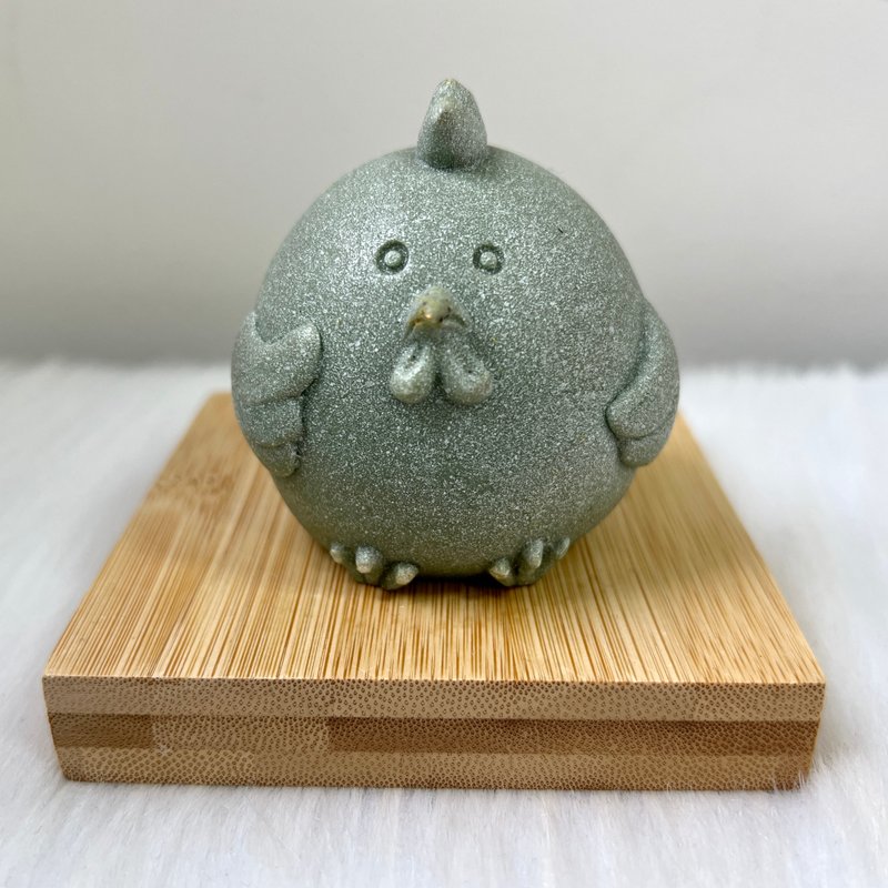十二生肖青砂石擺件 - 雞 | 風水擺件 | 奇門擺件 | 開運 - 擺飾/家飾品 - 石頭 綠色