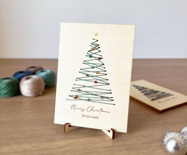 クリスマス限定】DIY刺繍クリスマスカード手作り素材パック