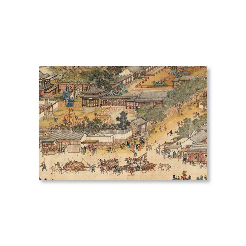 【ポストカード】清院本・清明上河図 ぶらんこ - はがき・メッセージカード - 紙 多色