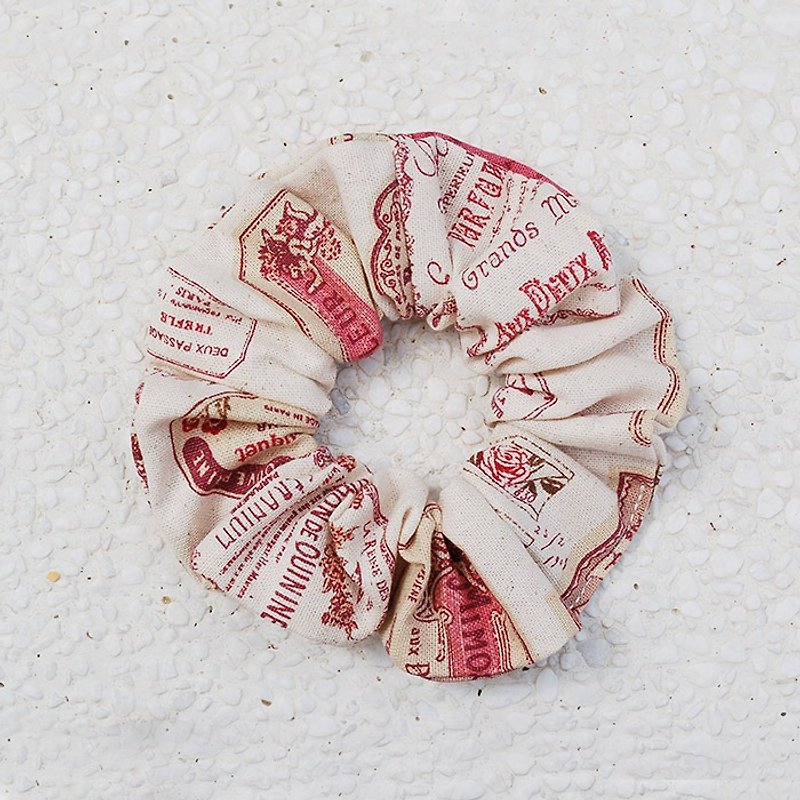 Angel discourse / Circumference donut hair ring - Hair Accessories - Cotton & Hemp Red