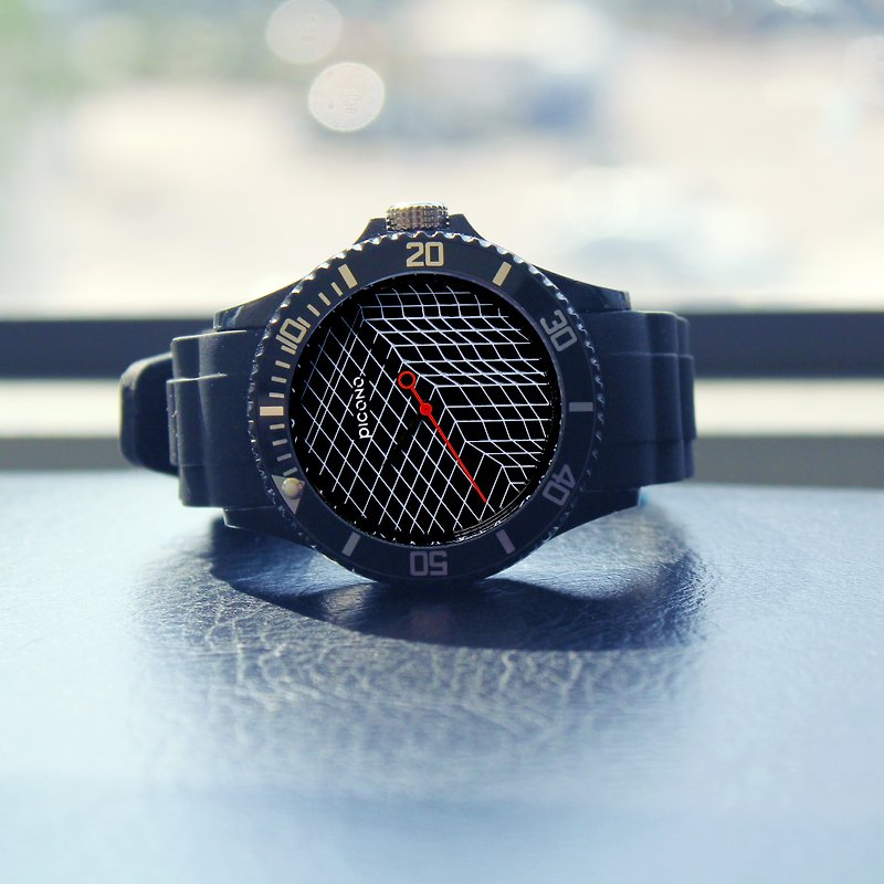 【PICONO】數字逃跑計畫運動手錶-黑 / BA-EN-03 - 男錶/中性錶 - 塑膠 黑色