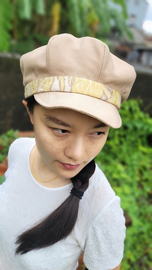 季節角落 台灣綠工藝認證 善意之帽－報童帽 適合小臉女孩 別緻 俏麗