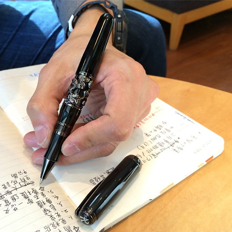 ARTEX Mythology Dragon Dragon Ball Pen Modern Black - ไส้ปากกาโรลเลอร์บอล - ทองแดงทองเหลือง สีดำ