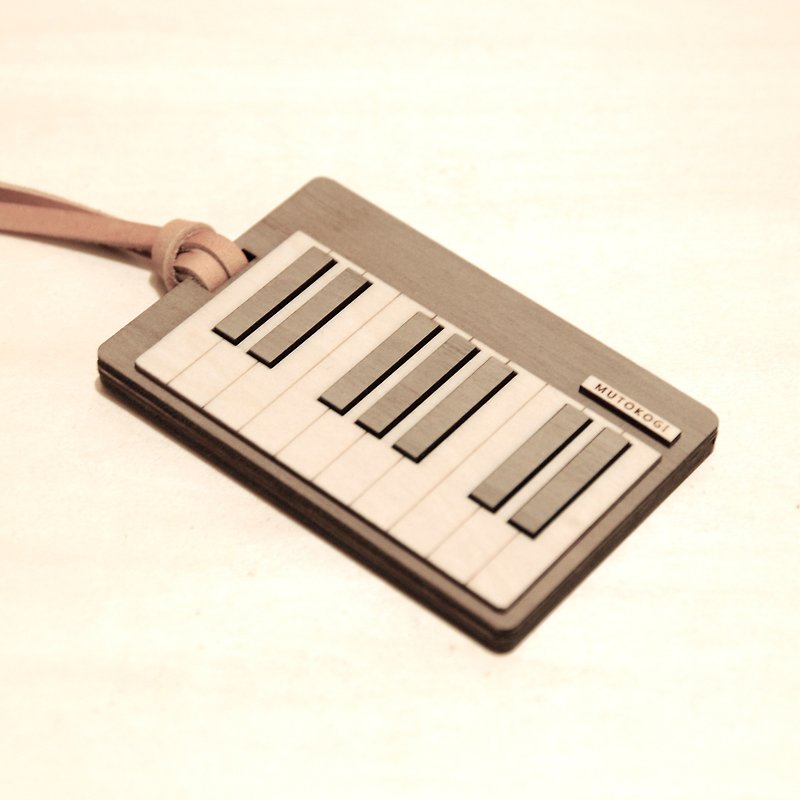木製の書類フォルダ - ストレート - ピアノピアノキーチケットカードホルダーカードホルダー識別カードレジャーカードミュートコギ