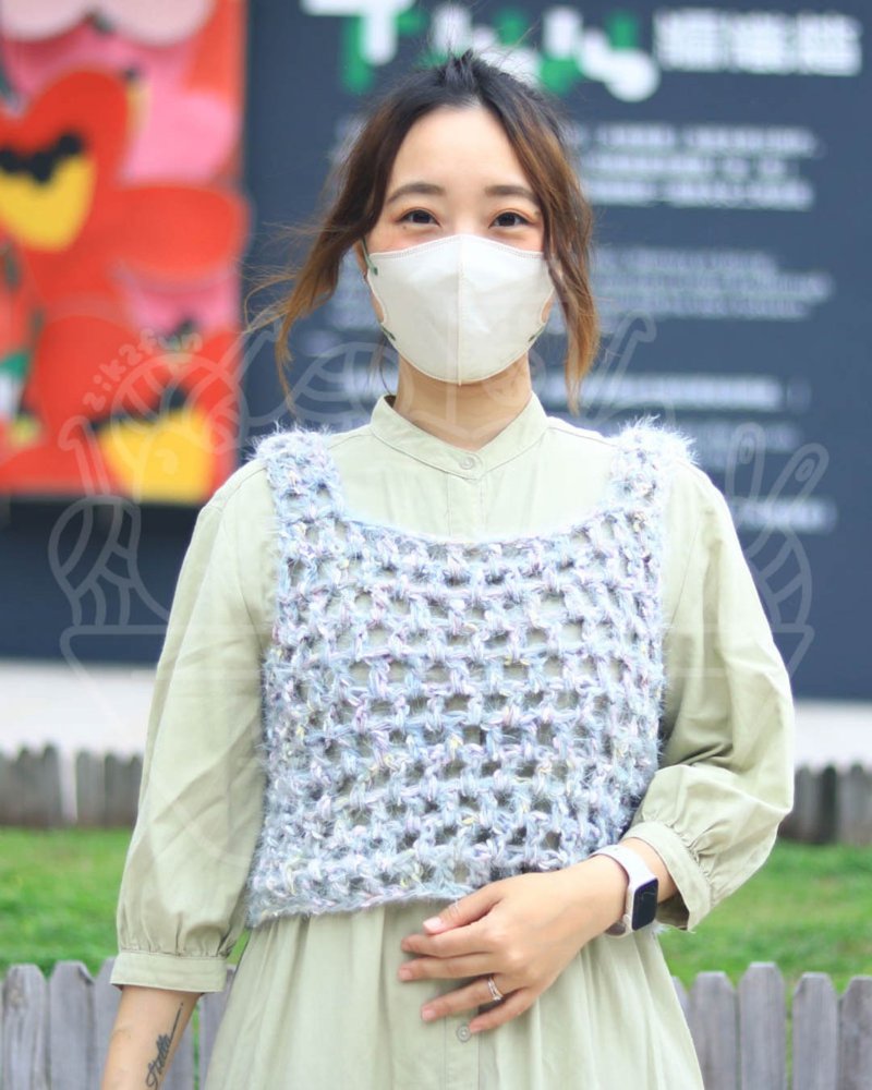 【Video Tutorial + Material Kit】Versatile Vest (Hand-Blended Yarn Version) - เย็บปัก/ถักทอ/ใยขนแกะ - ผ้าฝ้าย/ผ้าลินิน หลากหลายสี