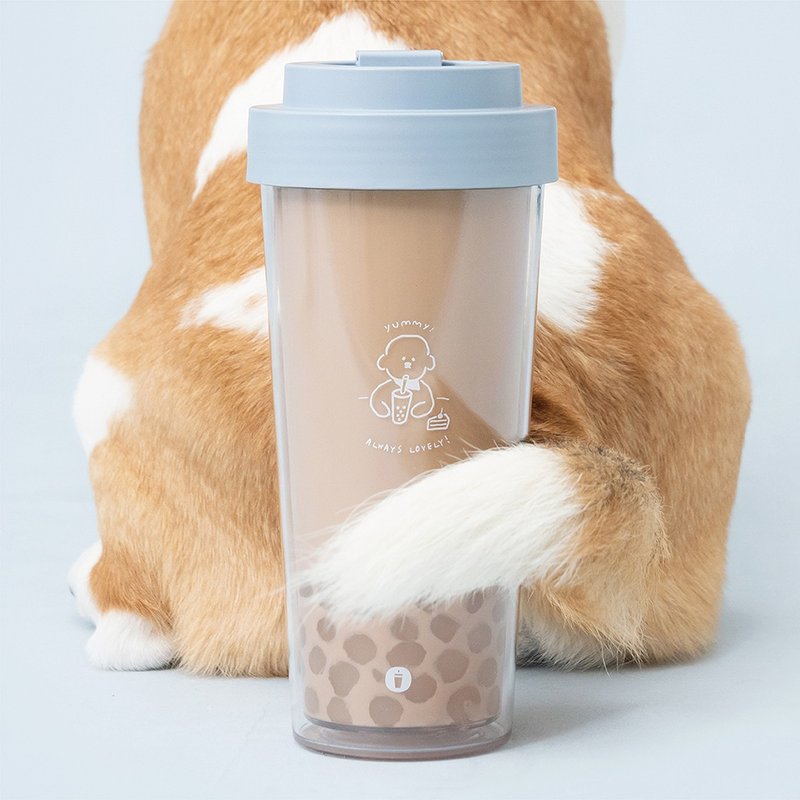 Oolab Stay With You 750ML Ecozen Tumbler - Bubble Puppy - กระติกน้ำ - พลาสติก สีน้ำเงิน