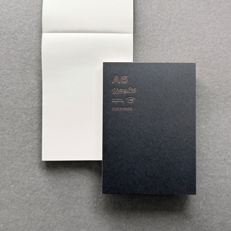 Writing Pad 書寫便籤本 A6 - 筆記本/手帳 - 紙 黑色