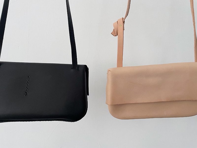 small side bag - Messenger Bags & Sling Bags - Genuine Leather Black