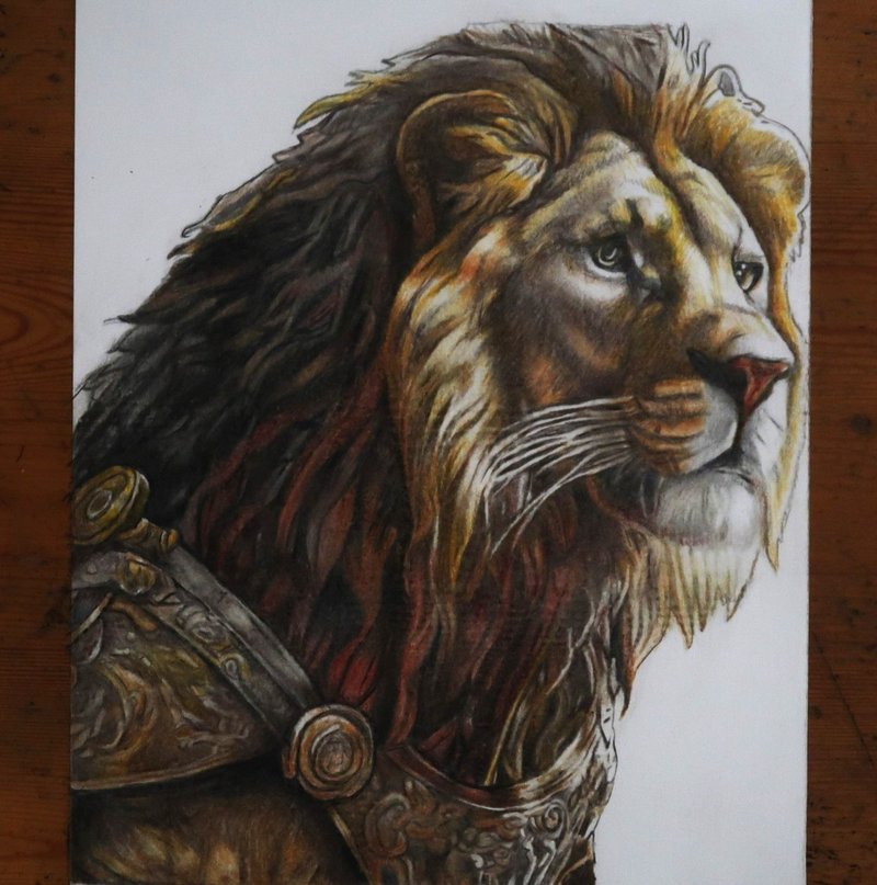 1.獅子畫(上架作品)  2.客製畫  3.縮時攝影 - 似顏繪/客製畫 - 紙 咖啡色