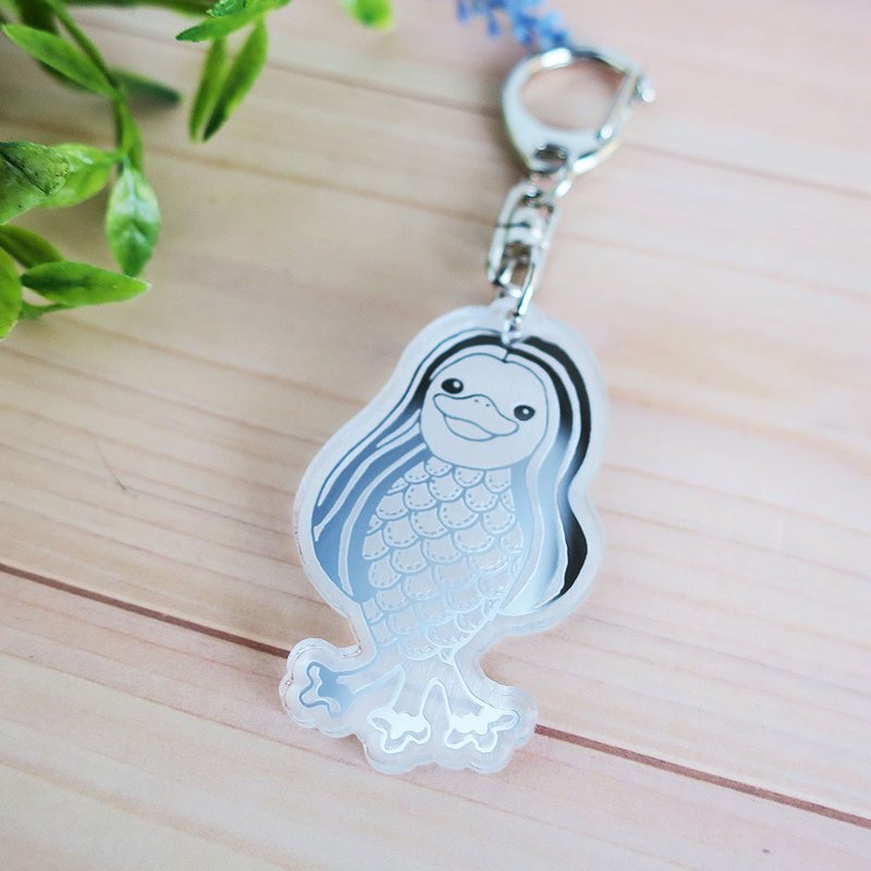 疫病退散　アマビエのキーホルダー  送料無料 - 鑰匙圈/鑰匙包 - 其他材質 銀色