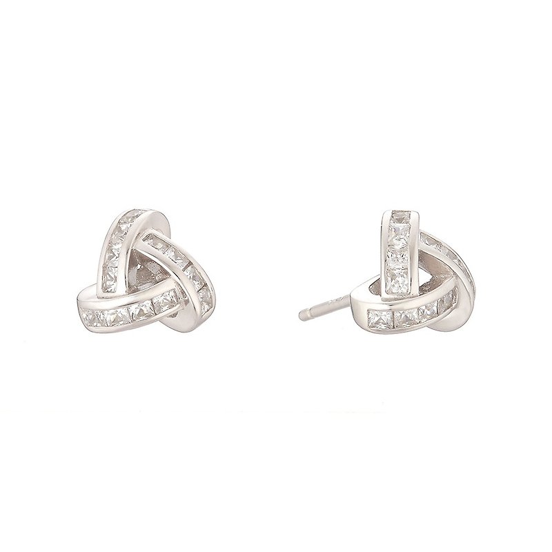 LUCIANO MILANO Get Together - White Sterling Silver Earrings - Earrings & Clip-ons - Other Metals Silver