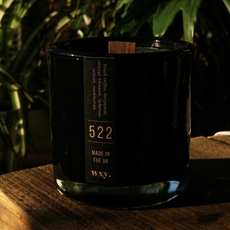 wxy Umbra Candle- 522 Black Coffee & Orange Blossom /12.5oz - เทียน/เชิงเทียน - แก้ว สีดำ