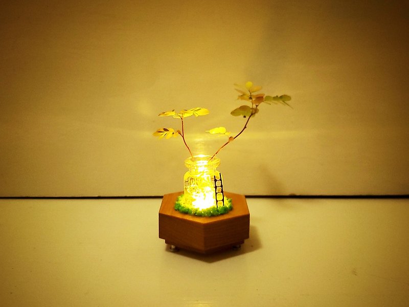 Plant2 A lamp that grows a small life - Lighting - Wood Brown