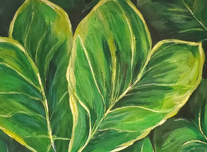 Indoor Plants Painting, Plant Wall Art,  Wall Decor, Kitchen Decor - 海報/掛畫/掛布 - 壓克力 多色