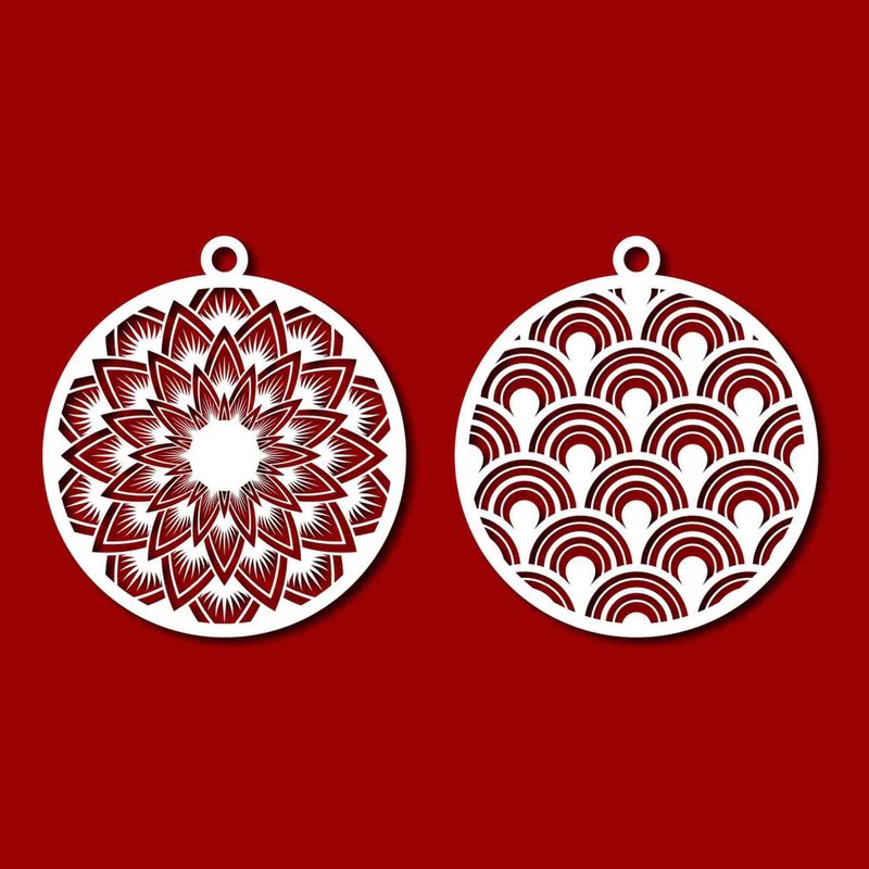 Christmas balls svg, christmas balls pdf, christmas balls png, christmas balls - 圖文模板設計 - 其他材質 