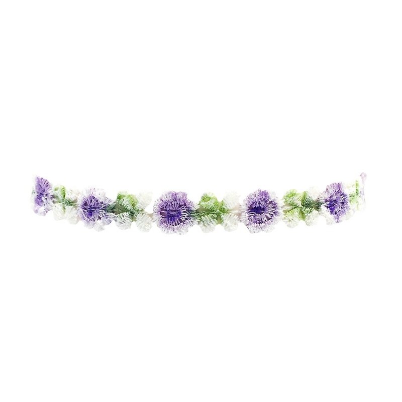 Crochet Floral Choker- flower necklace - สร้อยคอ - วัสดุอื่นๆ หลากหลายสี