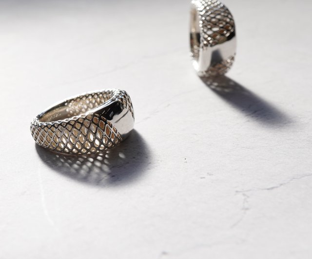 アクセサリー maru メッシュリング 249 - ショップ Atelier Maru リング・指輪 - Pinkoi