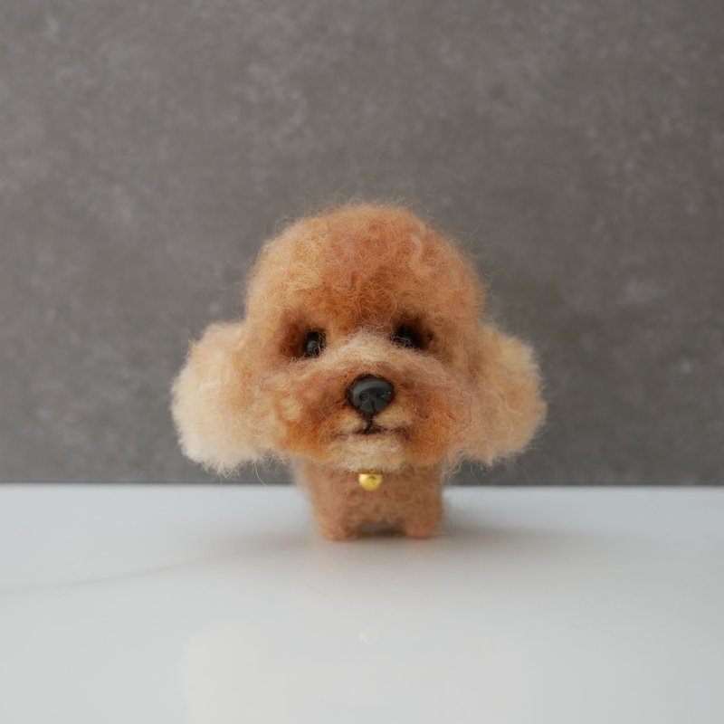 VIP wool felt pet custom-made doll feiwa Feiwa handmade - Stuffed Dolls & Figurines - Wool Brown