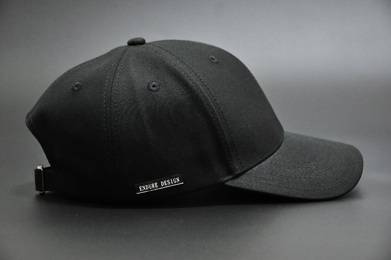 ENDURE /ブラックすっきりとしたスタイル - 帽子 - コットン・麻 ブラック