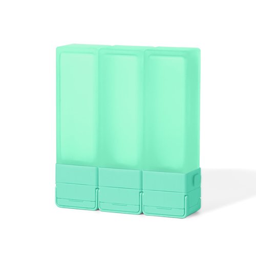 Suzzi Suzzi 積木旅行分裝瓶 薄荷島綠L 100ml-三件旅行組