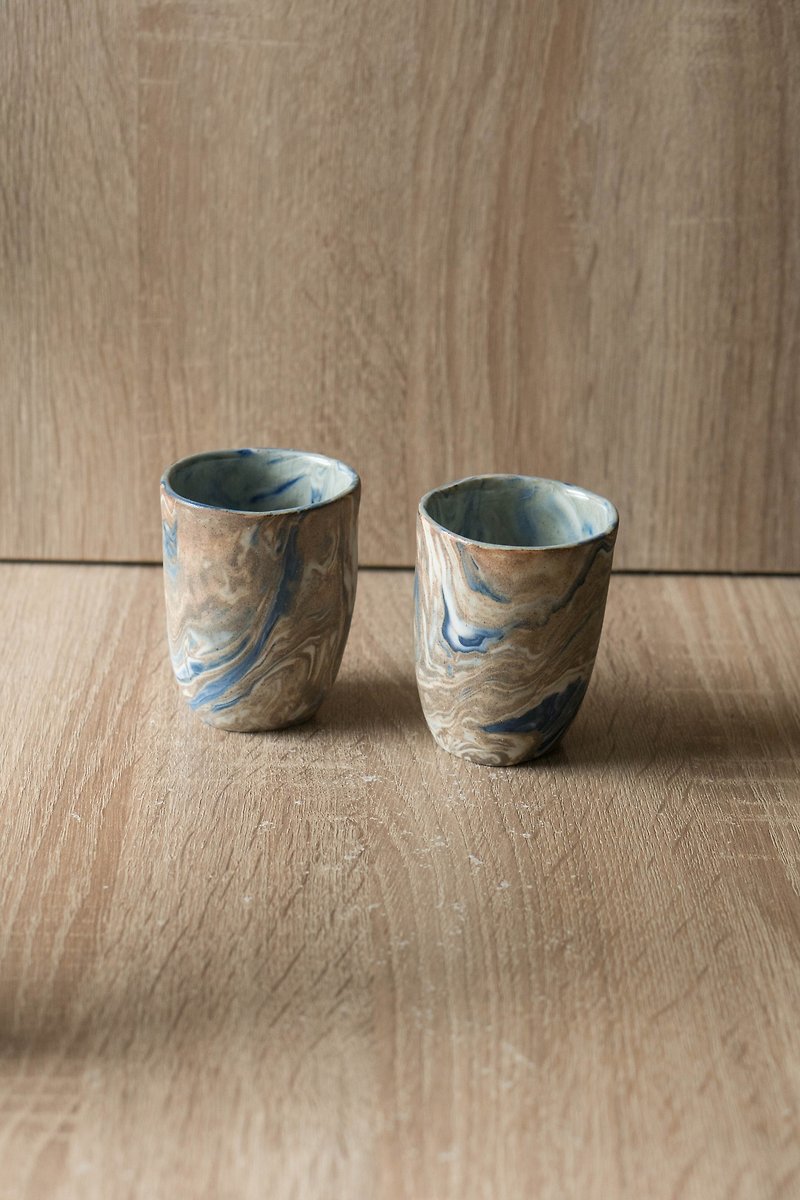 Nerikomi cups - Cups - Pottery Brown