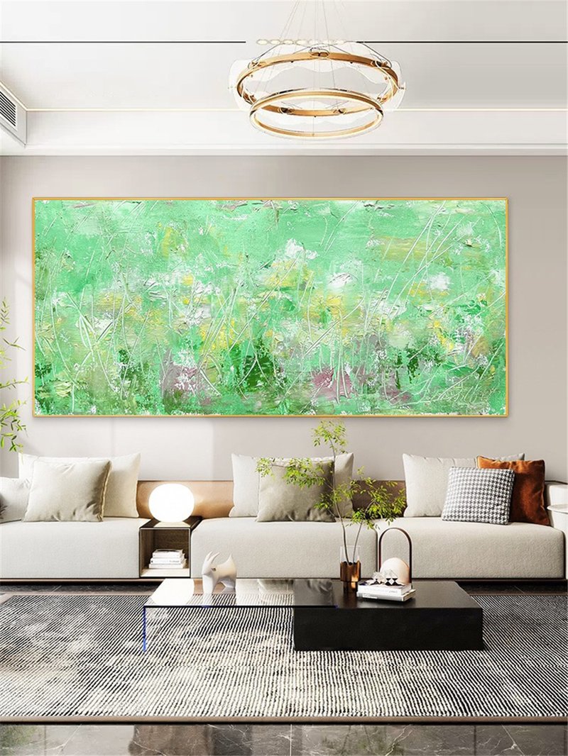 Landscape Painting Abstract Canvas Wall Art Picture for Living Room Decoration - โปสเตอร์ - ลินิน 