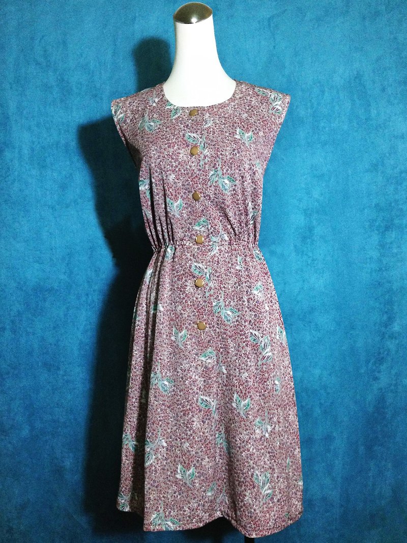 Goody Bag - Pink Romantic Flower Sleeveless Dress - ชุดเดรส - เส้นใยสังเคราะห์ สึชมพู