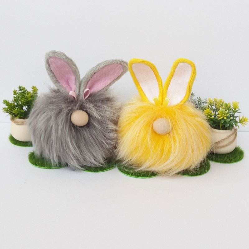 Easter Gnome Easter Bunny Gnome Spring Gnome Stuffed Gnomes Summer Gnome Love - 公仔/玩偶 - 其他材質 