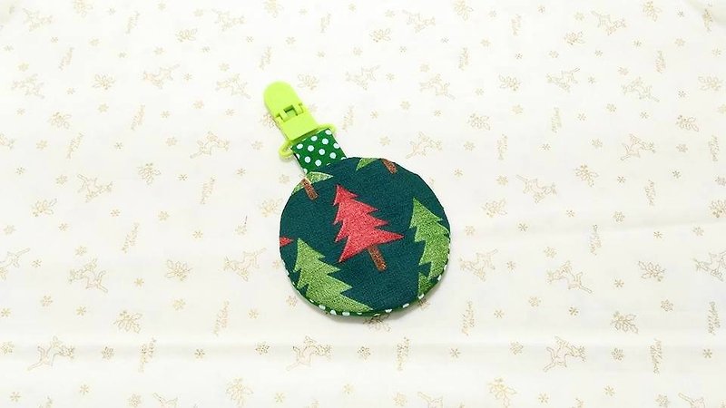 Exclusive Christmas / Baby Round peace symbol bag. Fukubukuro. Incense bag. Poem to check bags. Exclusive edge (circle) parts. Strap Bag - Bibs - Cotton & Hemp Green