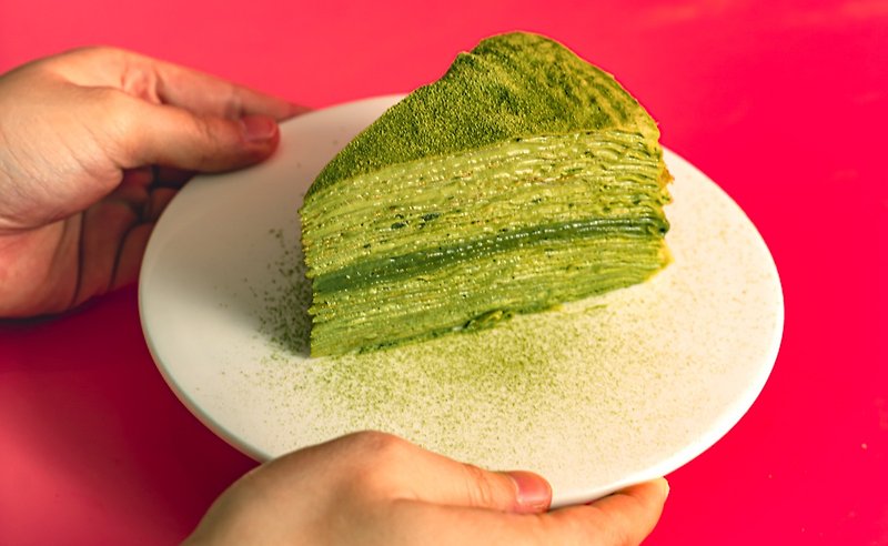 鹿兒島抹茶千層蛋糕 - 蛋糕/甜點 - 新鮮食材 綠色