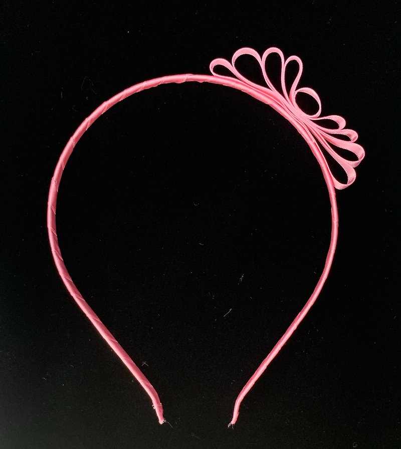 Silk Hair Accessories Pink - Ribbon Bow Hair Accessories-Rose