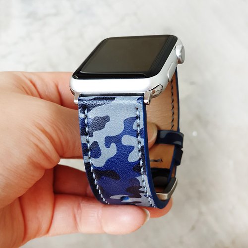 RuslieStraps Apple Watch軍用錶帶皮革不是帆布
