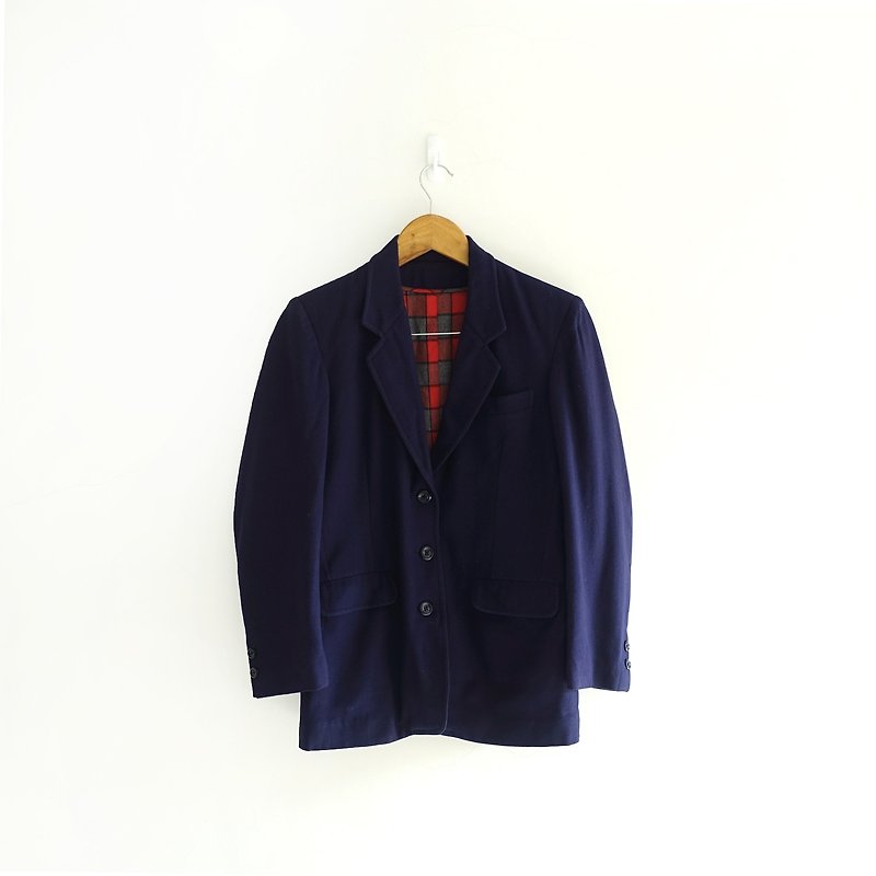 │Slowly │ boy wind - vintage jacket │vintage vintage. - เสื้อสูท/เสื้อคลุมยาว - วัสดุอื่นๆ สีน้ำเงิน