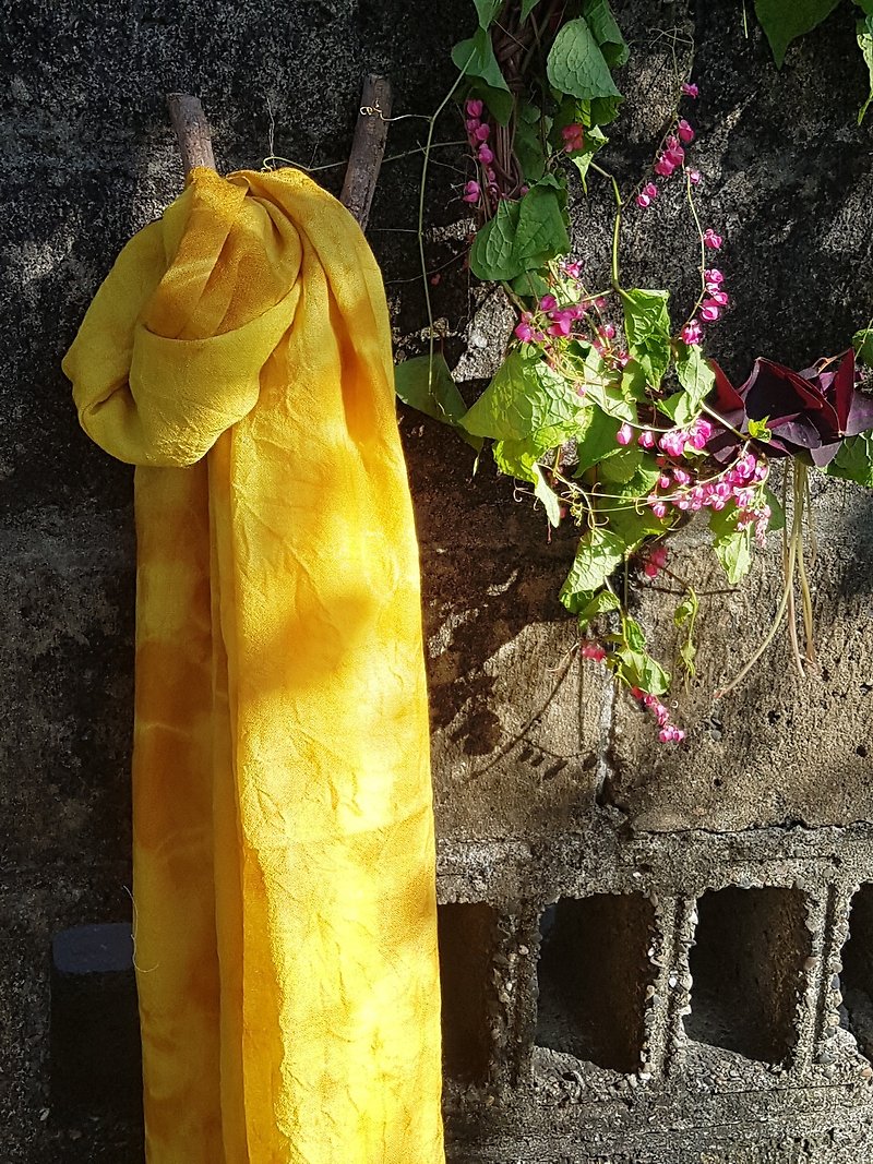 Tozo  - ソフト黄色、オレンジ、暖かい冬のスカーフのウールのショールは、肌を刺すない個人的な使用のために良い贈り物でした - スカーフ - ウール オレンジ