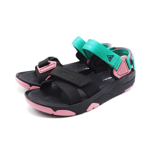 米蘭皮鞋Milano MERRELL BELIZE CONVERT WEB厚底避震涼鞋 男鞋-黑粉