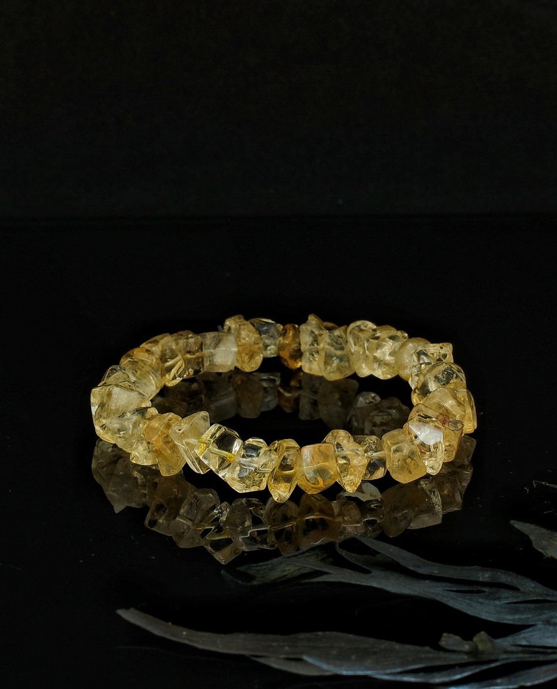 不定型原石黃水晶手鍊-2 ( Raw Citrine Bracelet ) - 手鍊/手環 - 水晶 
