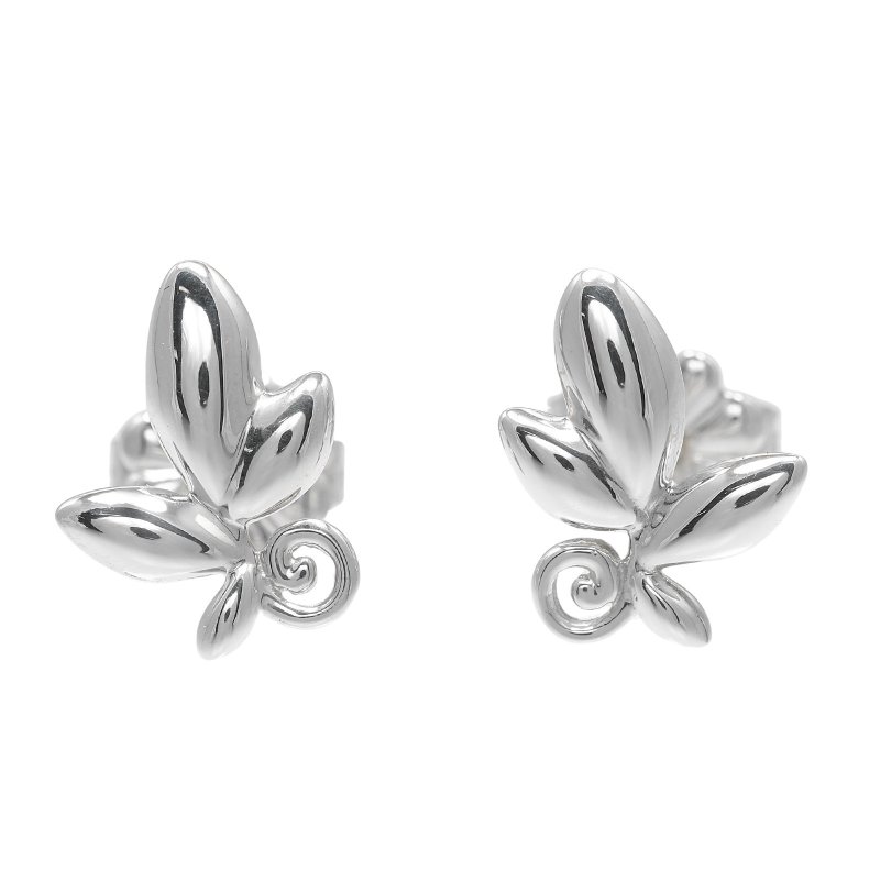 【日本直送】ティファニー TIFFANY&Co. オリーブリーフ ピアス シルバー925 約1.5g【中古】Aランク - 耳環/耳夾/耳骨夾 - 銀 銀色