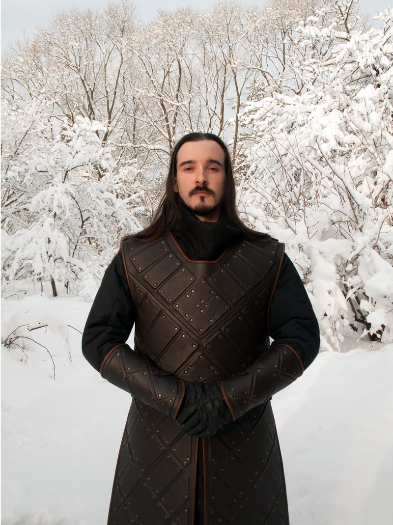 Jon Snow leather armor / Jon Snow costume cosplay / Stark Armor / GoT / LARP - Other - Genuine Leather Black