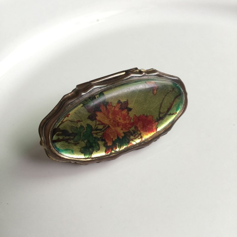 西洋古典花卉手鏡 口紅架 手指鏡 - 其他 - 其他金屬 