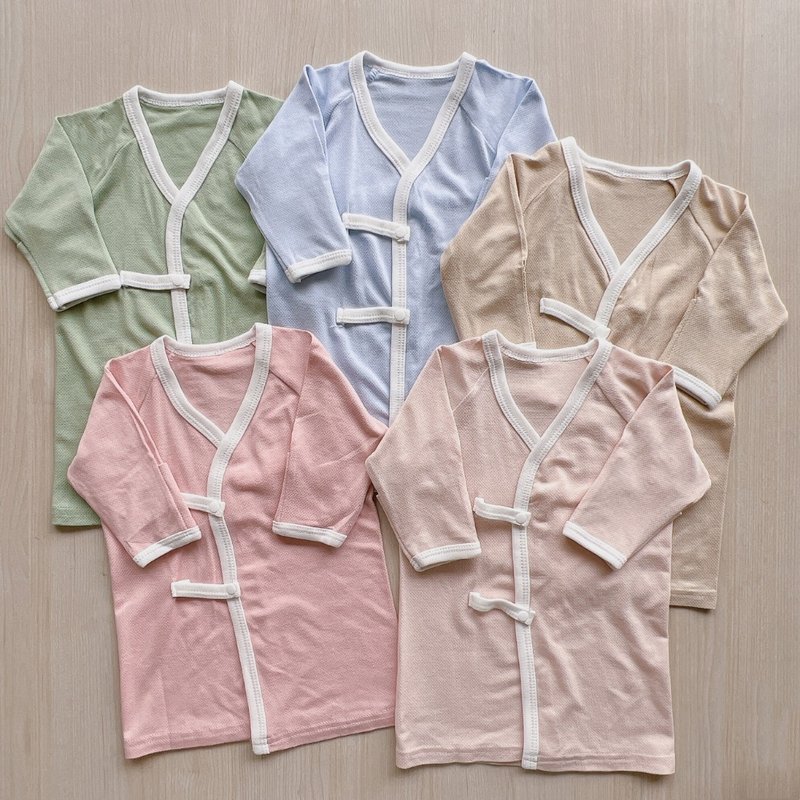 【YOUrs】Guliu cotton-good cotton clothes (pajamas type) children's clothing made in Taiwan, cool gauze clothes - Onesies - Other Materials 