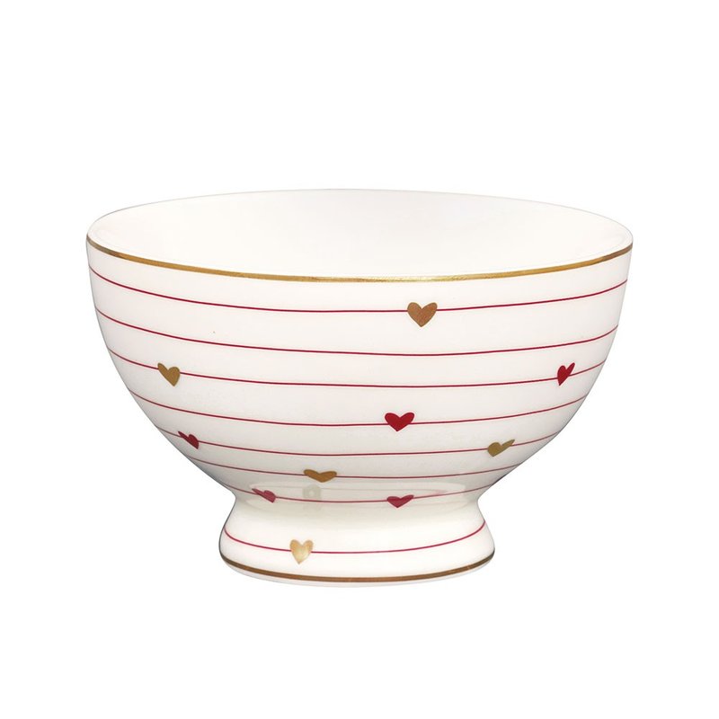 【新品】丹麥GreenGate Grace white 點心碗 - 碗 - 陶 粉紅色