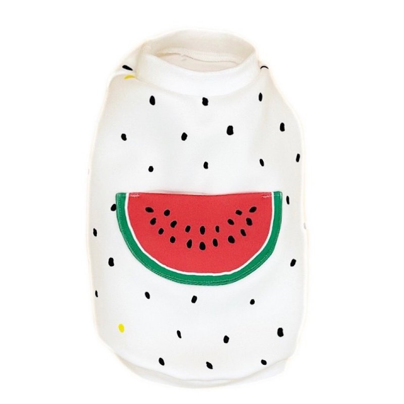 dog wear watermelon - Clothing & Accessories - Cotton & Hemp White