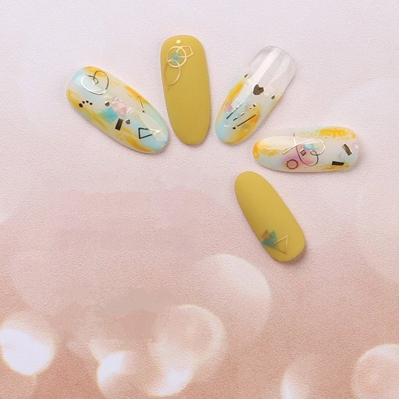 【 DIY 美甲】Nail Look 美甲裝飾藝術貼紙 愛慕玻璃 - 指甲油/指甲貼 - 紙 金色