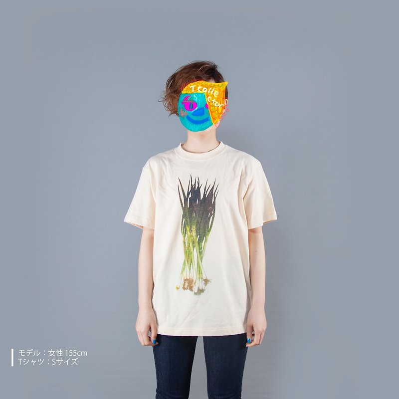 Vegetable Series Long Onion Funny T-shirt Unisex S ~ XXXL size, Ladies S ~ L size, Kids 90cm ~ 160cm Tcollector - Women's T-Shirts - Cotton & Hemp Multicolor