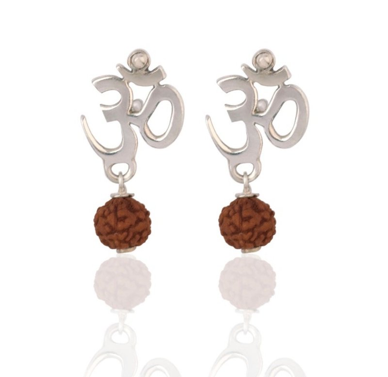 AUM earling - Earrings & Clip-ons - Sterling Silver Silver