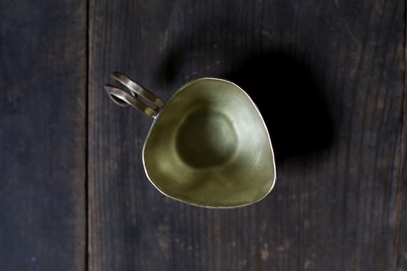 Tanaka _ bronze Bronze cup sugar C8 - Small Plates & Saucers - Copper & Brass Gold