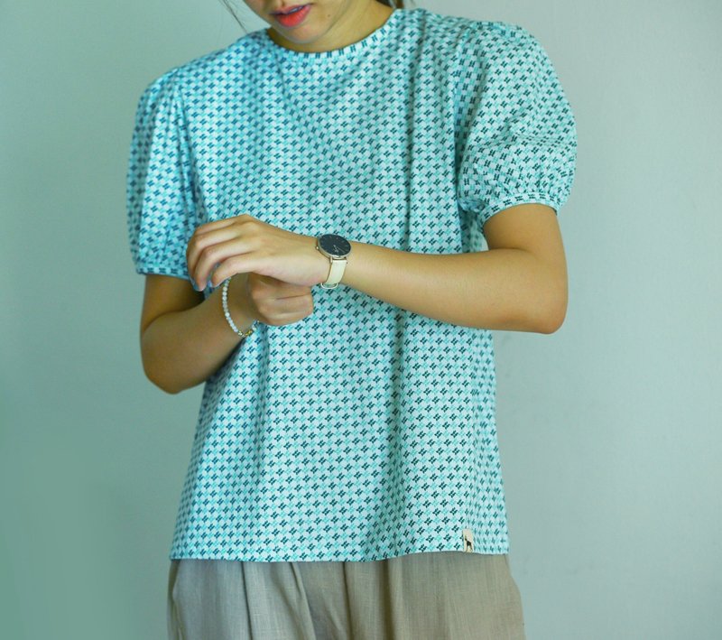 Cutie girly blouse - 女上衣/長袖上衣 - 棉．麻 