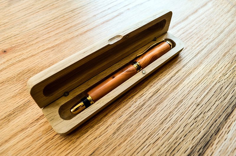 Handmade pen │ wooden box │ add purchase - Pencil Cases - Wood Brown